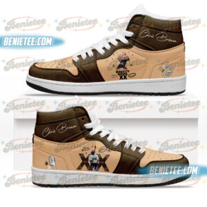 Vintage Chris Brown Breezy Bowl XX Shoes, Custon Chris Brown For Fans, Breezy Bowl Gift For Fan