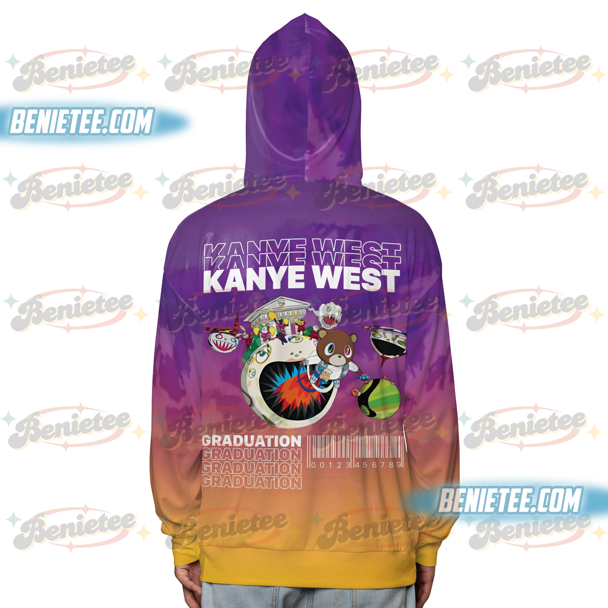 Kanye West Album Graphic Hoodie 3D, Vintage Reaper Kanye West Tour Shirt 3D, Kanye West Shirt Gift for men Graduation Kanye West Gift Valentines - Image 4