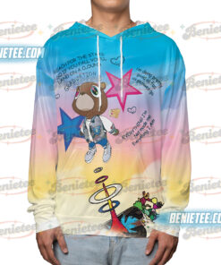 Alternative view of Kannye Graduation Bear Shirt 3D, Streetwear Hip Hop Graphic Hoodie 3D, College Dropout Retro Album Inspired Shirt, Unisex Rap Music Merch Top