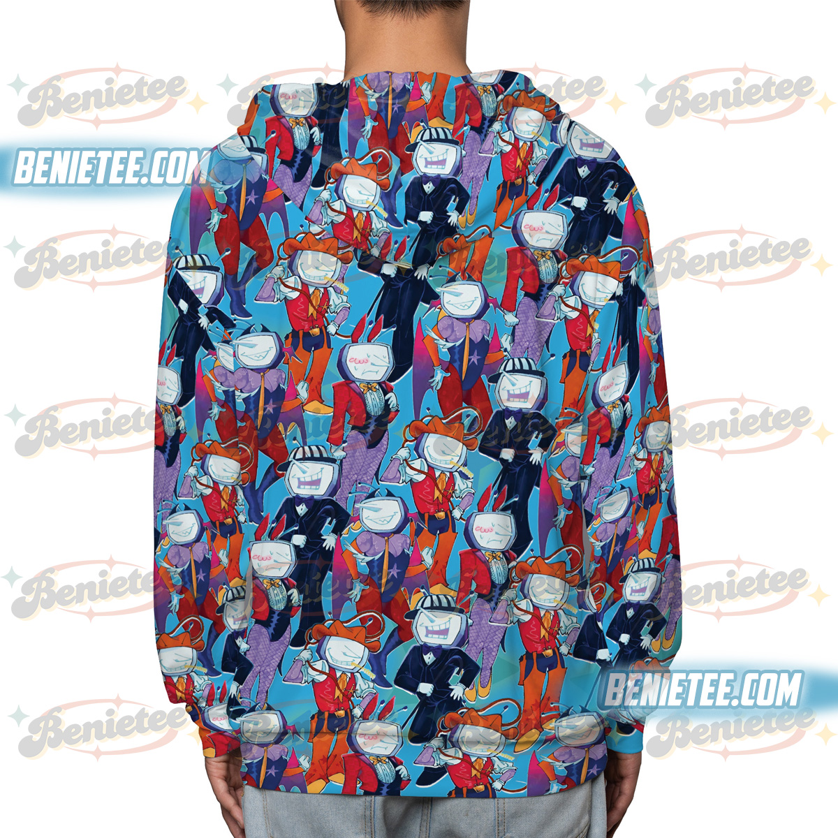 Tenna Deltarune Game Shirt 3D, It’s TV Time Meme T-Shirt, Funny Tenna Fan Tee, DTG Video Game Hoodie 3D - Image 4