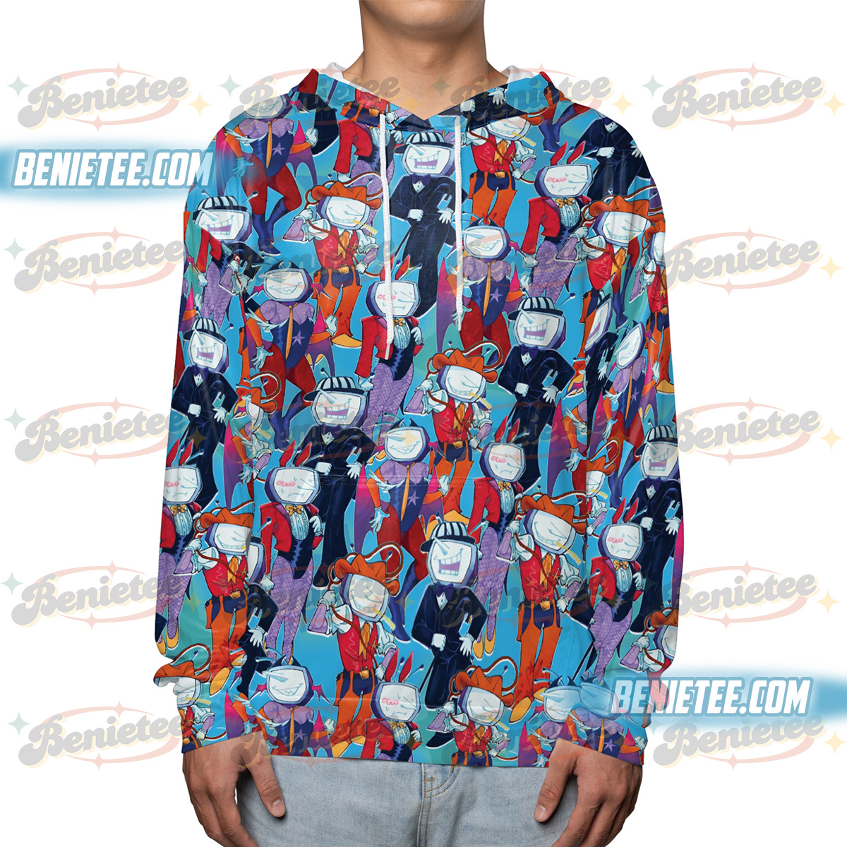 Tenna Deltarune Game Shirt 3D, It’s TV Time Meme T-Shirt, Funny Tenna Fan Tee, DTG Video Game Hoodie 3D - Image 2