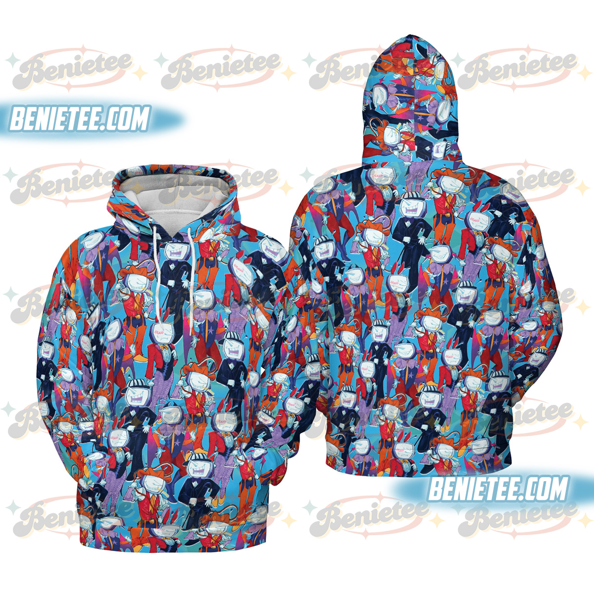 Tenna Deltarune Game Shirt 3D, It’s TV Time Meme T-Shirt, Funny Tenna Fan Tee, DTG Video Game Hoodie 3D