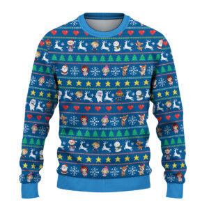 Alternative view of Vintage Rudolph The Red-Nosed Reindeer Christmas Ugly Sweater, Rudolph Ugly Sweatshirt, Rudolph Reindeer Xmas Ugly Sweater