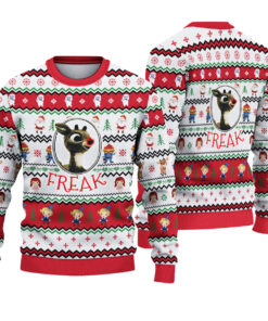 Rudolph The Red Nosed Reindeer Ugly Sweater, Rudolph Christmas Holiday Sweater, The Red Nosed Reindeer Sweater