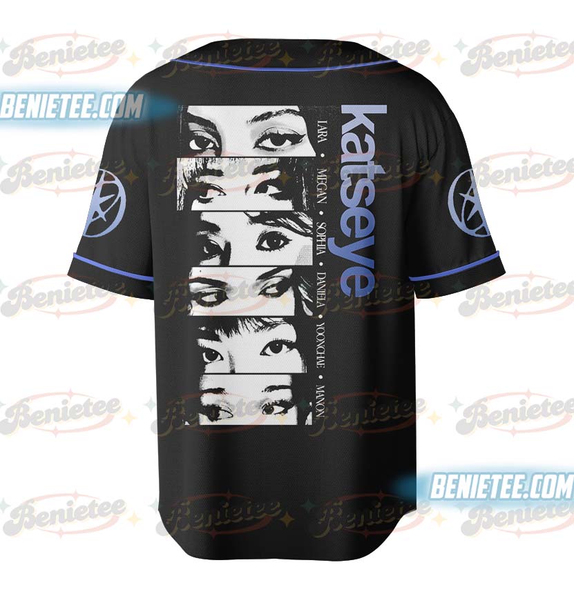 Vintage Katseye Gnarly Baseball Jersey, Beautiful Chaos Eyekon Kpop Fan Merch Jersey - Image 3