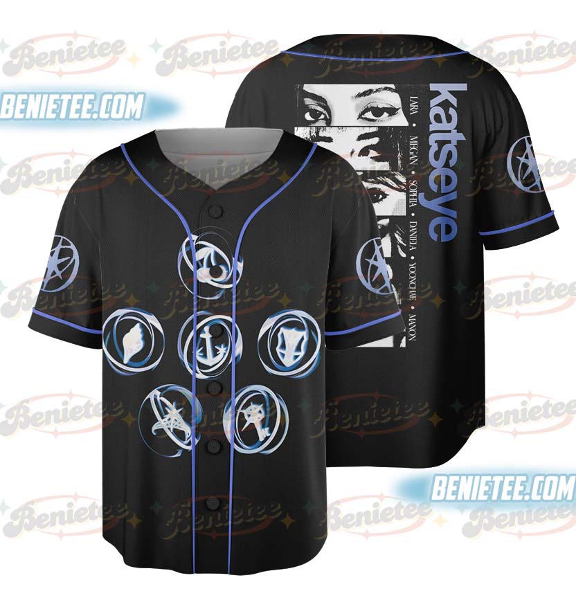 Vintage Katseye Gnarly Baseball Jersey, Beautiful Chaos Eyekon Kpop Fan Merch Jersey