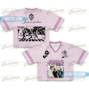 Vintage Jonas Brothers Tour Football Jersey Croptop, Jonas Bros 20th Annivesary Tour 2025 Shirt, Jonas Brother Merch, Jonas Brother Unisex T-shirt
