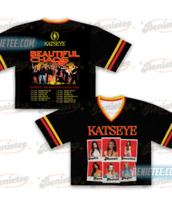 KATSEYE Beautiful Chaos Album Football Jersey Croptop, K-pop Concert Jersey, Girl Group Merch T-shirt, Fan Gift , Katseye shirt kpop bias