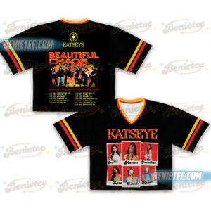 KATSEYE Beautiful Chaos Album Football Jersey Croptop, K-pop Concert Jersey, Girl Group Merch T-shirt, Fan Gift , Katseye shirt kpop bias
