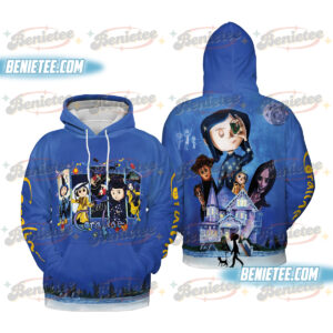 Scary Doll Book Stamps Hoodie 3D, Horror Doll Cartoon Movie Shirt 3D, Cartoon Character Shirt Gift, Retro Halloween Movie Tee