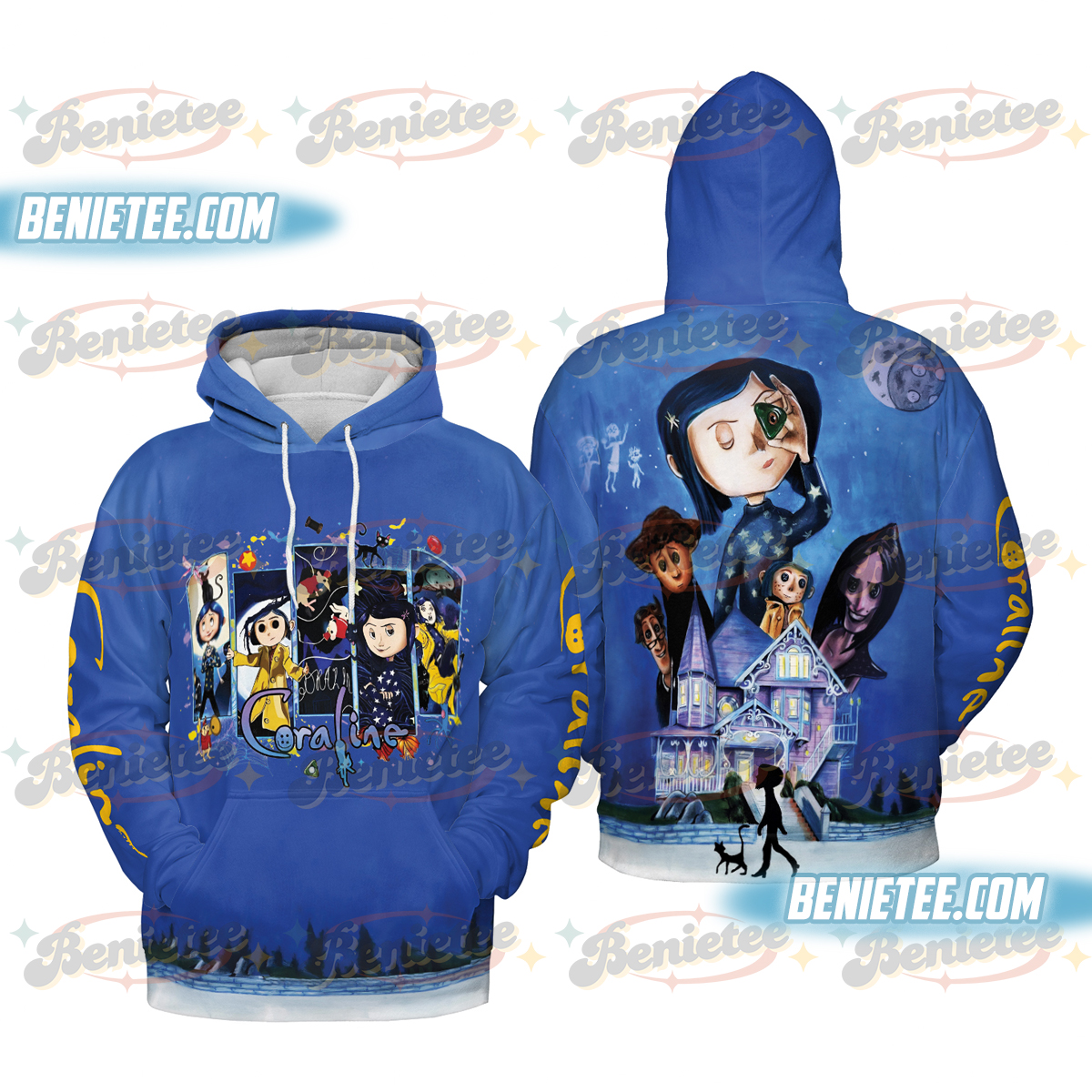 Scary Doll Book Stamps Hoodie 3D, Horror Doll Cartoon Movie Shirt 3D, Cartoon Character Shirt Gift, Retro Halloween Movie Tee