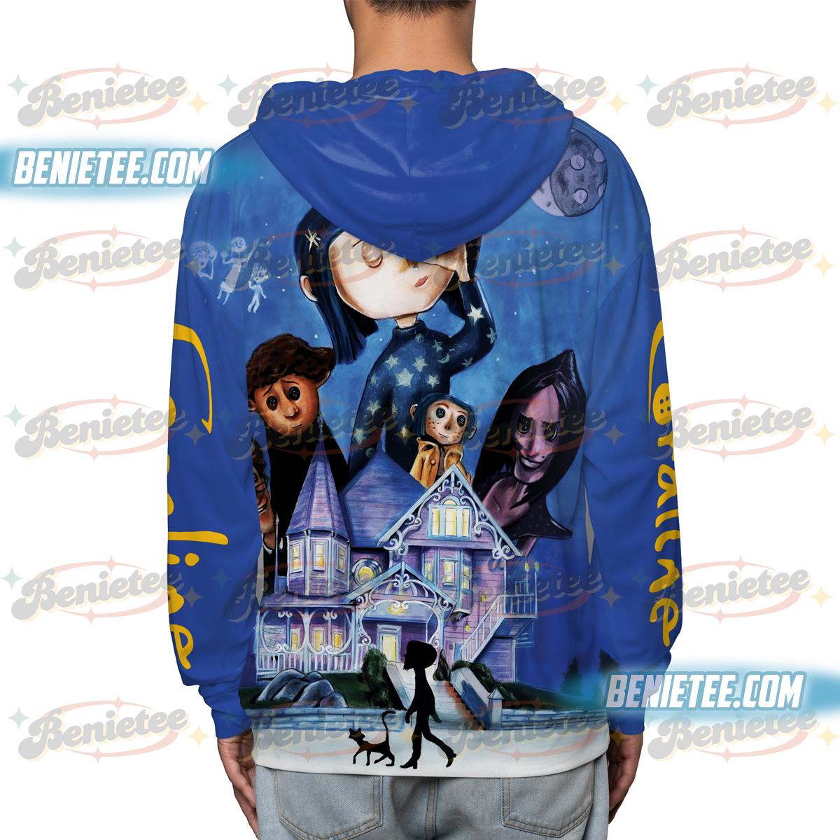 Scary Doll Book Stamps Hoodie 3D, Horror Doll Cartoon Movie Shirt 3D, Cartoon Character Shirt Gift, Retro Halloween Movie Tee - Image 3