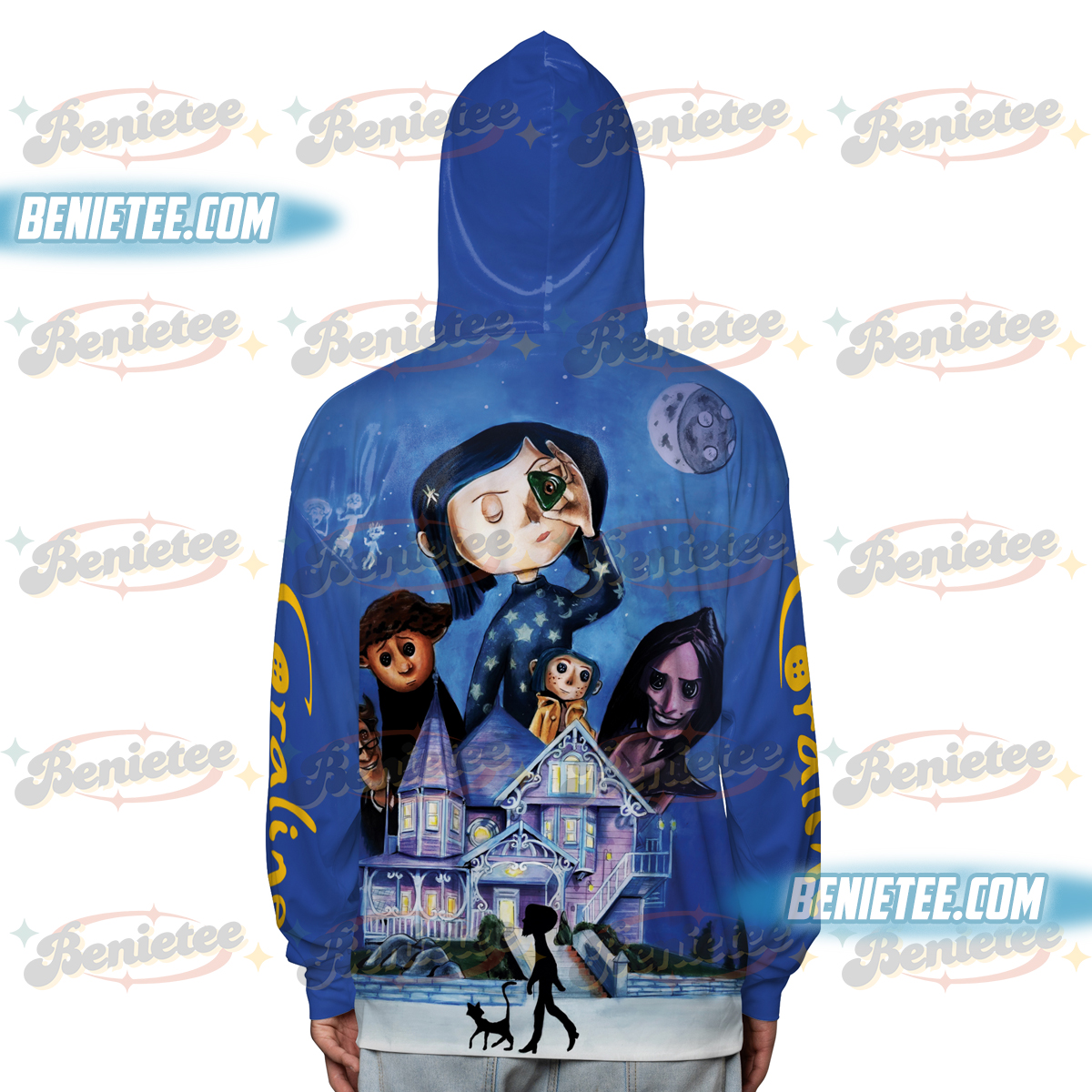 Scary Doll Book Stamps Hoodie 3D, Horror Doll Cartoon Movie Shirt 3D, Cartoon Character Shirt Gift, Retro Halloween Movie Tee - Image 4