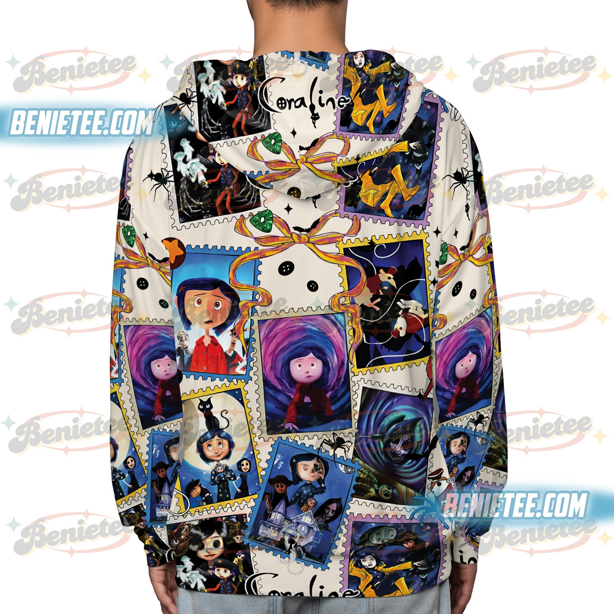 Halloween Doll costume Tee 3D, Coraline 3D, Horror Doll Cartoon Movie Hoodie 3D, Cartoon Character shirt Gift - Image 2