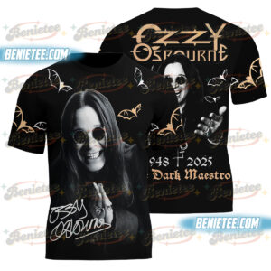 See You On The Other Shirt 3D, RIP Ozzy Tshirt 3D, Ozzy Osbourne, Heavy Metal