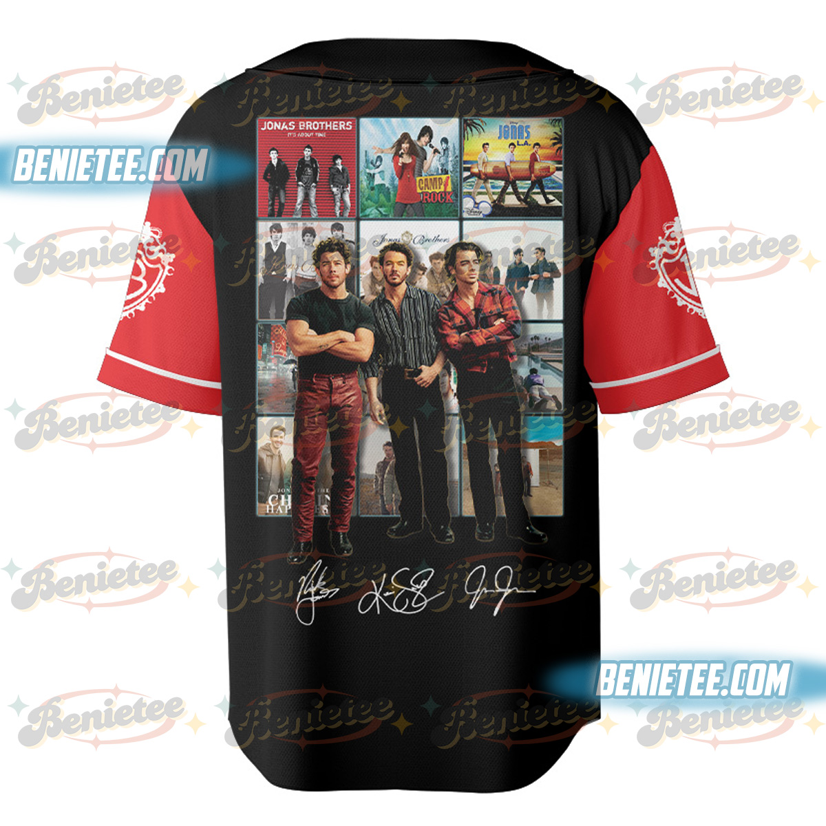 Jonas Bros 20th Annivesary Tour 2025 Baseball Jersey, Vintage Jonas Brothers Tour Jersey - Image 3
