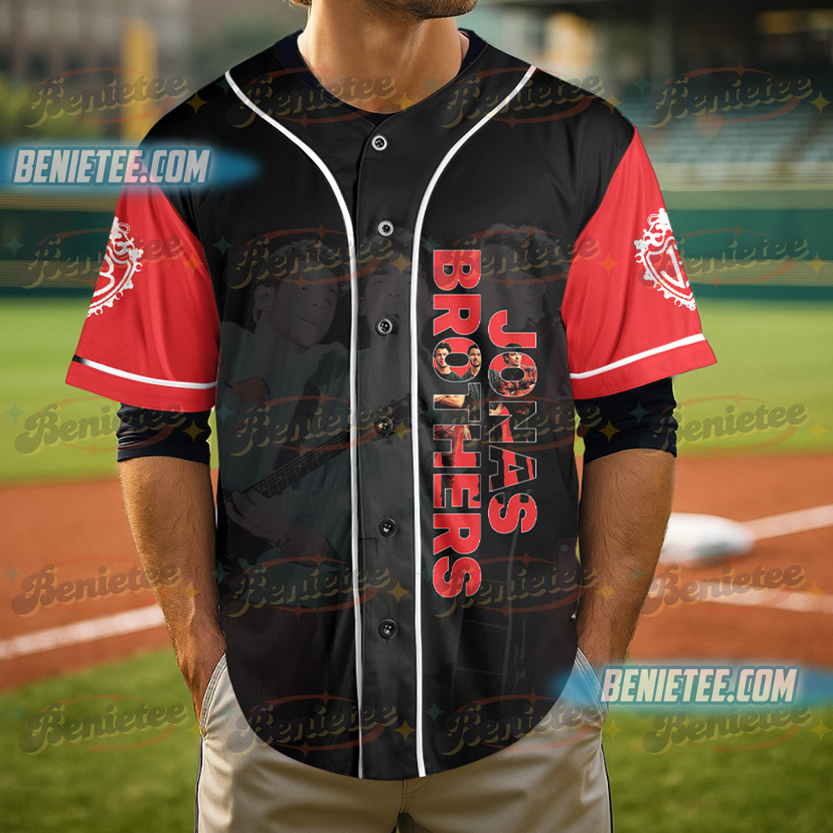 Jonas Bros 20th Annivesary Tour 2025 Baseball Jersey, Vintage Jonas Brothers Tour Jersey - Image 5