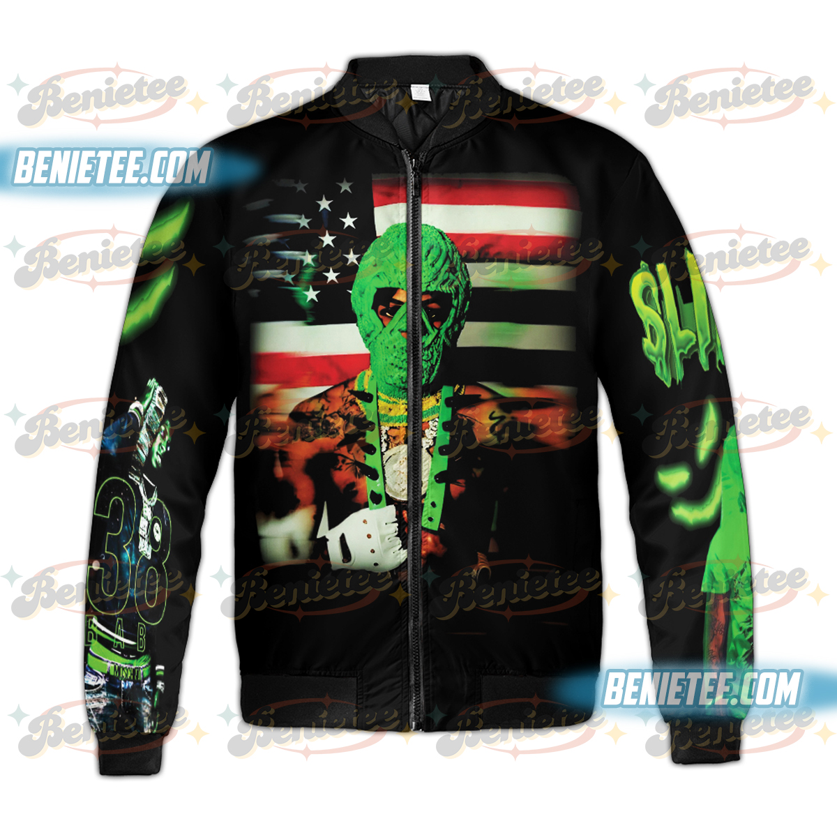 Youngboy Hiphop Vintage Bomber Jaket, Youngboy Merch Jacket, NBA Youngboy 2025 Masa Tour, NBA Youngboy Masa Albums - Image 3