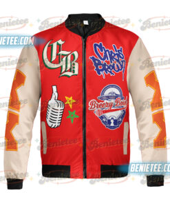 Alternative view of Chris Brown Breezy Bowl XX Bomber Jacket, Chris Brown Album Shirt, Chris Brown Fan Gift, Chris Brown Merch