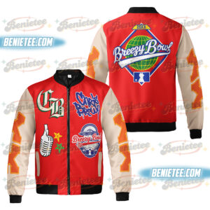 Chris Brown Breezy Bowl XX Bomber Jacket, Chris Brown Album Shirt, Chris Brown Fan Gift, Chris Brown Merch