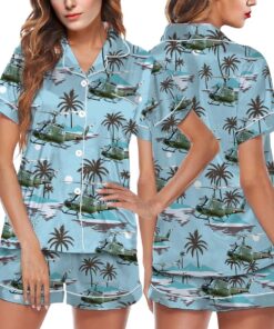 U.S Army Bell UH-1 Iroquois Short Pajamas Set,  Military helicopter Bell UH-1 Iroquois Pajamas