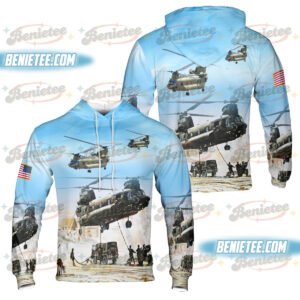U.S Army Boeing CH-47 Chinook Shirt 3D, Chinook CH-47 Spouse Hoodie 3D