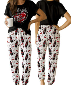 Christmas Dr Pepper Pajamas Set, Festive Holiday Tshirt, Xmas Gift, Trendy Christmas Soda Tee, Retro Soda Can Hoodie, Dr Pepper Lover