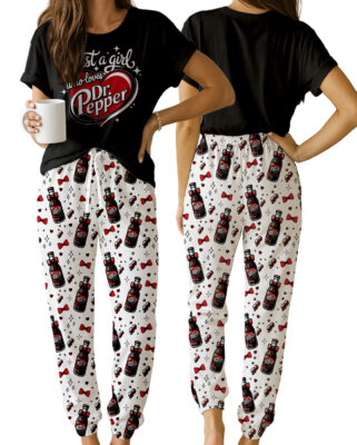 Christmas Dr Pepper Pajamas Set, Festive Holiday Tshirt, Xmas Gift, Trendy Christmas Soda Tee, Retro Soda Can Hoodie, Dr Pepper Lover