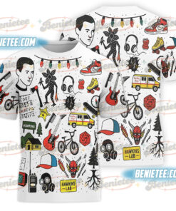 Welcome to the Upside Down T-Shirt 3D, Stranger Things Inspired, Retro Horror Shirt