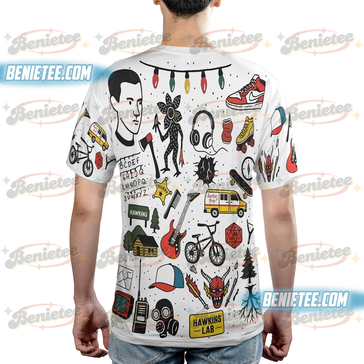 Welcome to the Upside Down T-Shirt 3D, Stranger Things Inspired, Retro Horror Shirt - Image 3