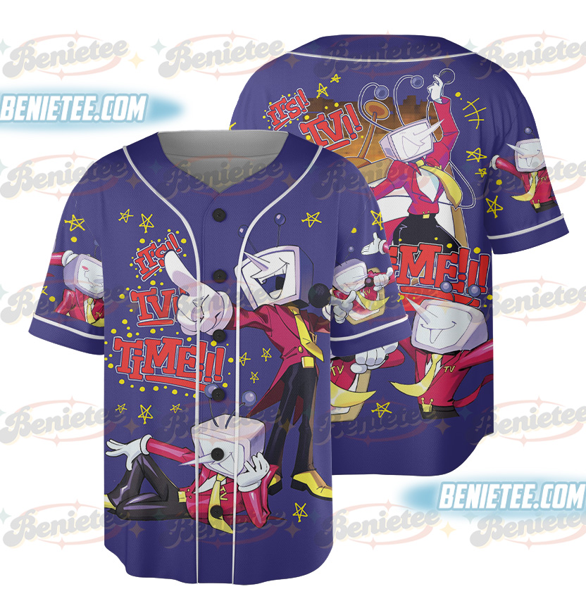 It’s TV Time Meme Baseball Jersey, Tenna Deltarune Game Shirt, Funny Tenna Fan Tee