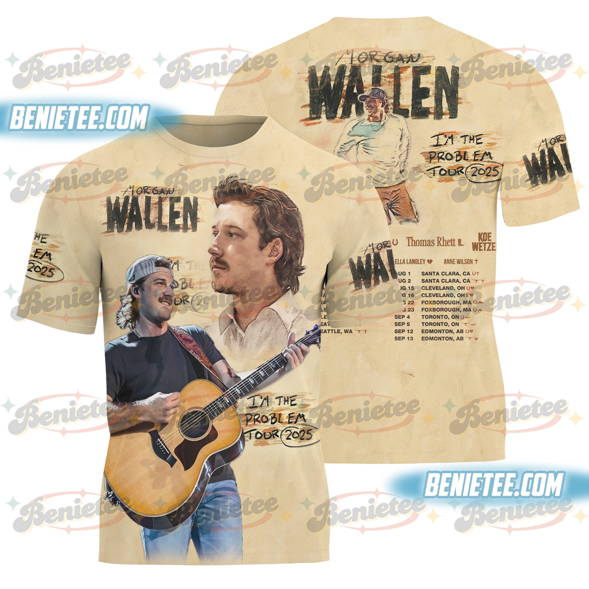 Morgan Wallen lies lies lies TShirt, Nashville Music Shirt 3D, Morgan Wallen 3D