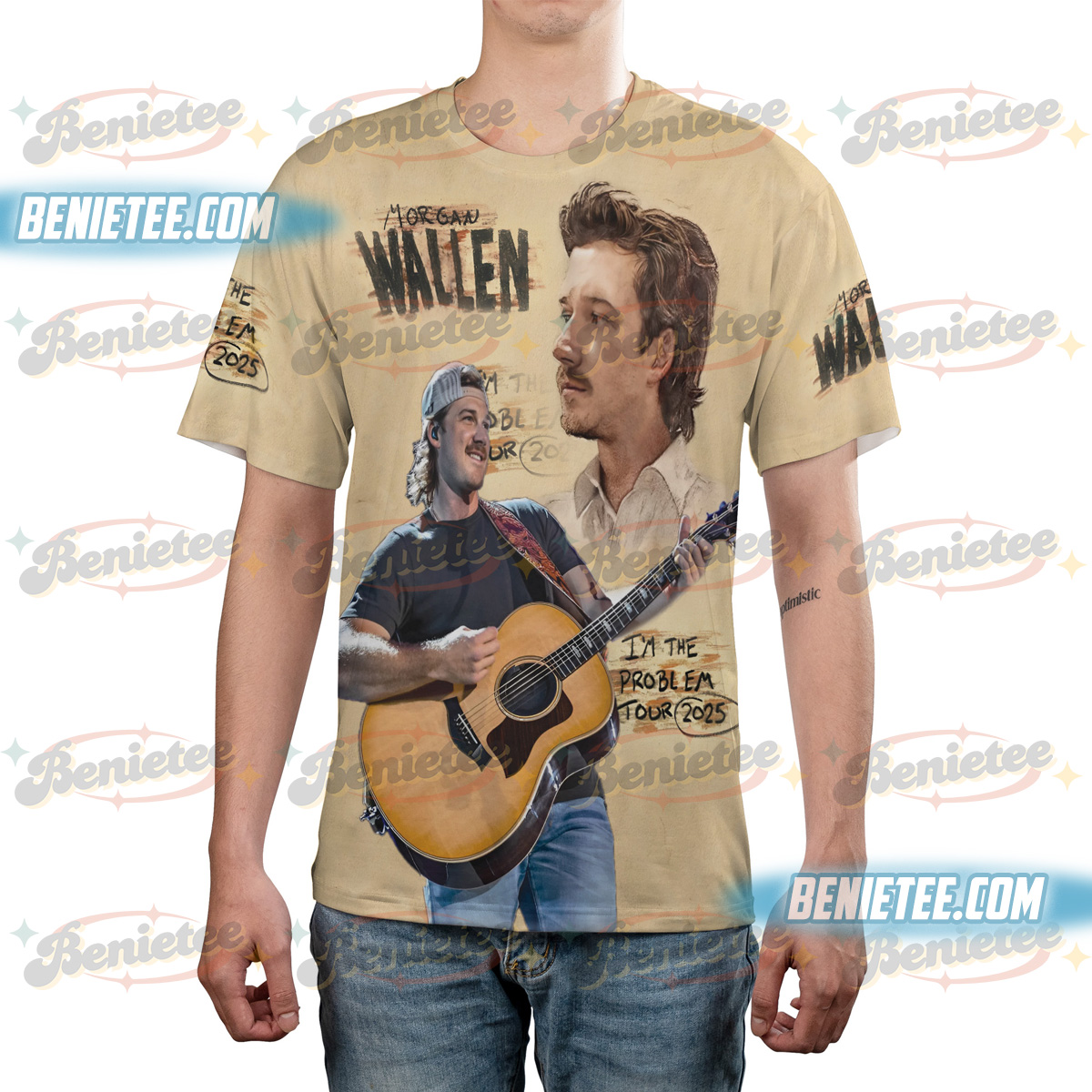 Morgan Wallen lies lies lies TShirt, Nashville Music Shirt 3D, Morgan Wallen 3D - Image 2