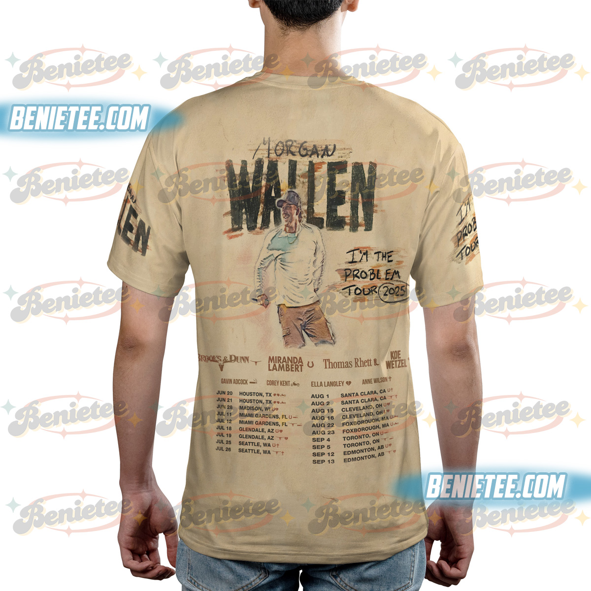 Morgan Wallen lies lies lies TShirt, Nashville Music Shirt 3D, Morgan Wallen 3D - Image 3