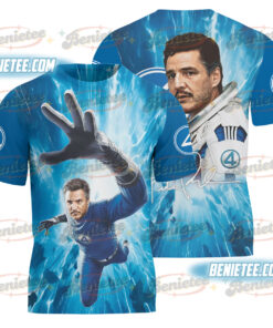 Pedro Pascal Vintage Bootleg Shirt 3D, Pedro Pascal Fantastic Four Tee 3D