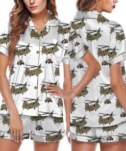 U.S. Army / CH-47 Chinook Military Transport Pajamas Set Short