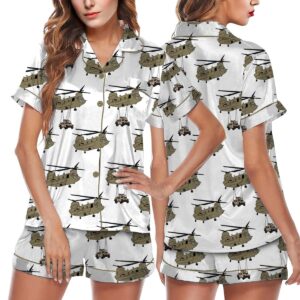 U.S. Army / CH-47 Chinook Military Transport Pajamas Set Short