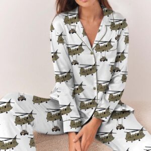 U.S. Army Pajamas Set Long, CH-47 Chinook Military Transport Pajamas