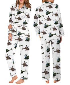 Alternative view of U.S. Army / OH-58D Kiowa Warrior Helicopter Pajamas Long
