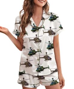 U.S. Army Pajamas Set, OH-58D Kiowa Warrior Helicopter Pajamas Short