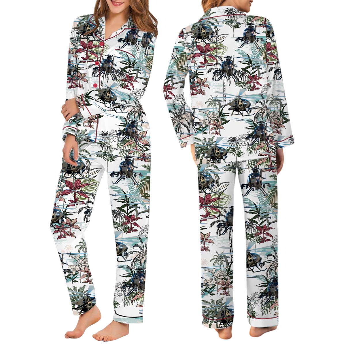 U.S. Army Pajamas Set, MH-6 Little Bird (Killer Egg) Pajamas Long - Image 3