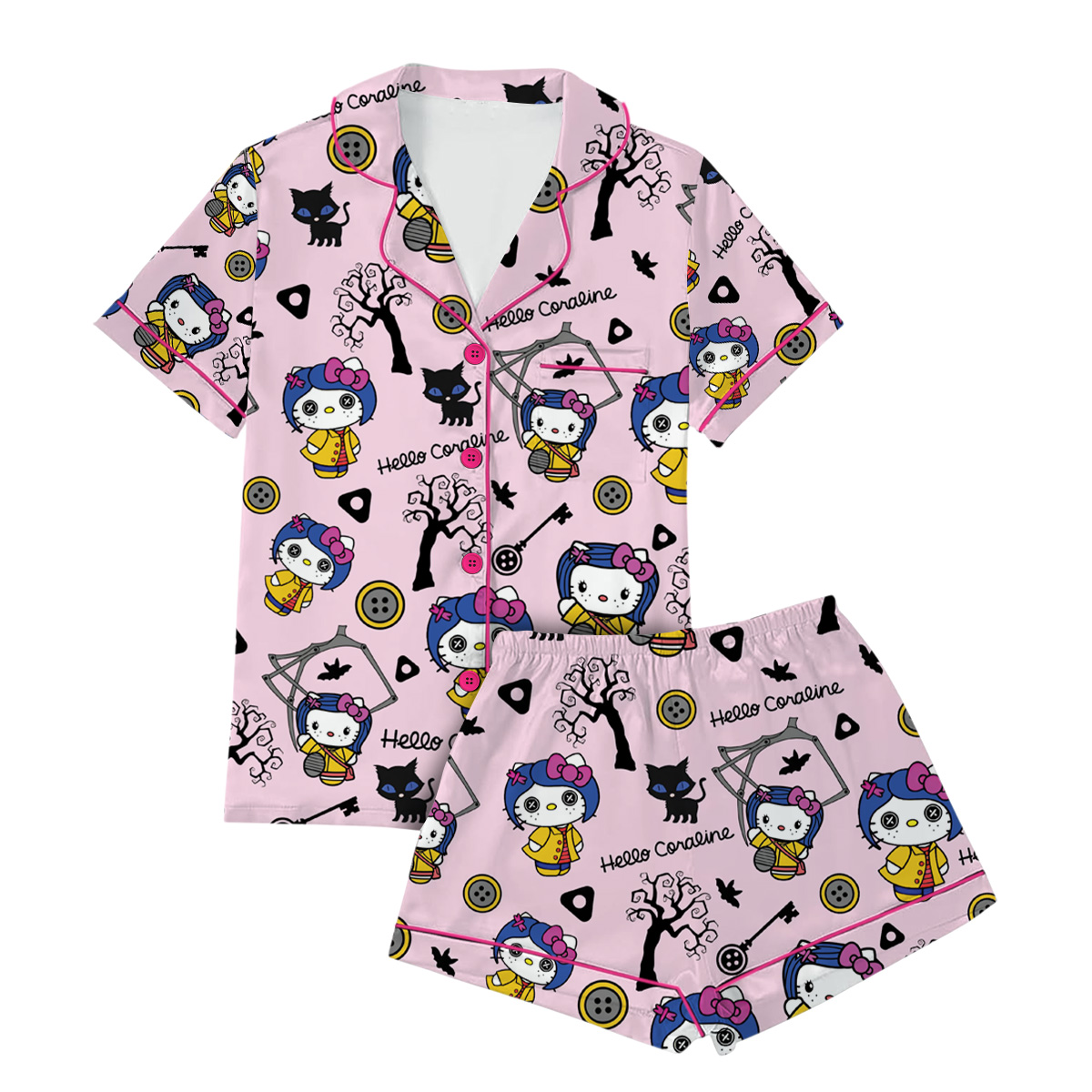 Coraline Halloween Pajamas Set Short - Image 2