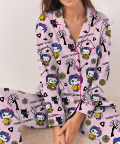 Coraline Halloween Pajamas Set Long