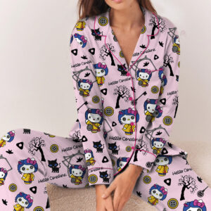 Coraline Halloween Pajamas Set Long