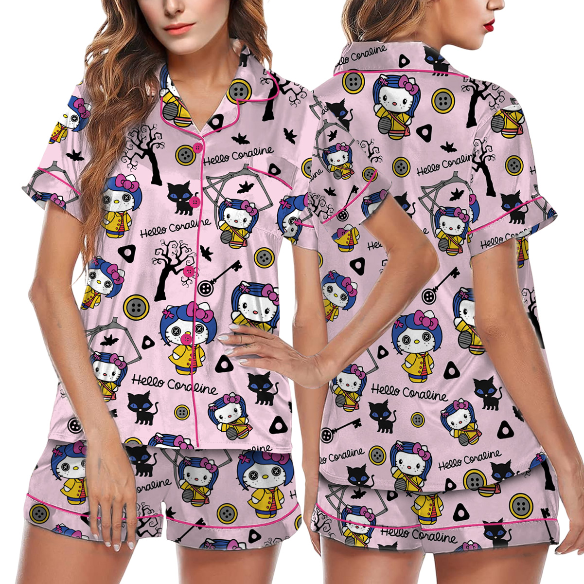 Coraline Halloween Pajamas Set Short - Image 4