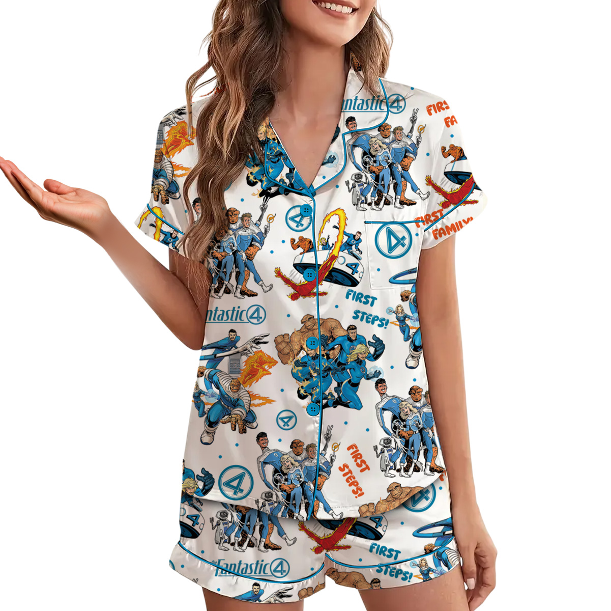 Fantastic Four First Steps Pajama Set Short - Image 3