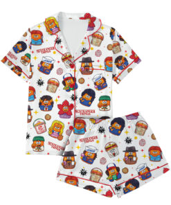 Alternative view of Stranger Things Nuggets Pajamas Set Short, Mc Nugget Stranger Things Pajamas