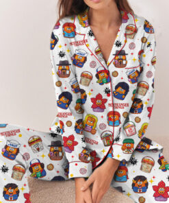 Stranger Things Nuggets Pajamas Set Long