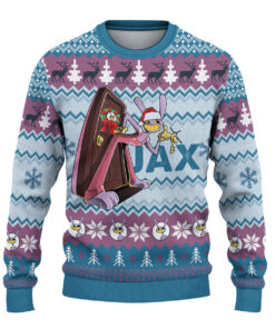 Alternative view of Funny Jax Sweatshirt, The Amazing Digital Circus Jax Ugly Christmas Sweater