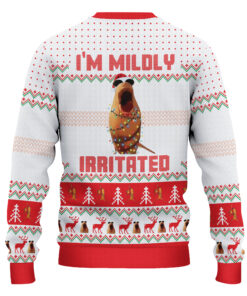 Alternative view of I'm Mildly Irritated Ugly Christmas Sweatshirt, Vintage Marcus The Worm Xmas Sweatshirt, Funny Meme Shirt